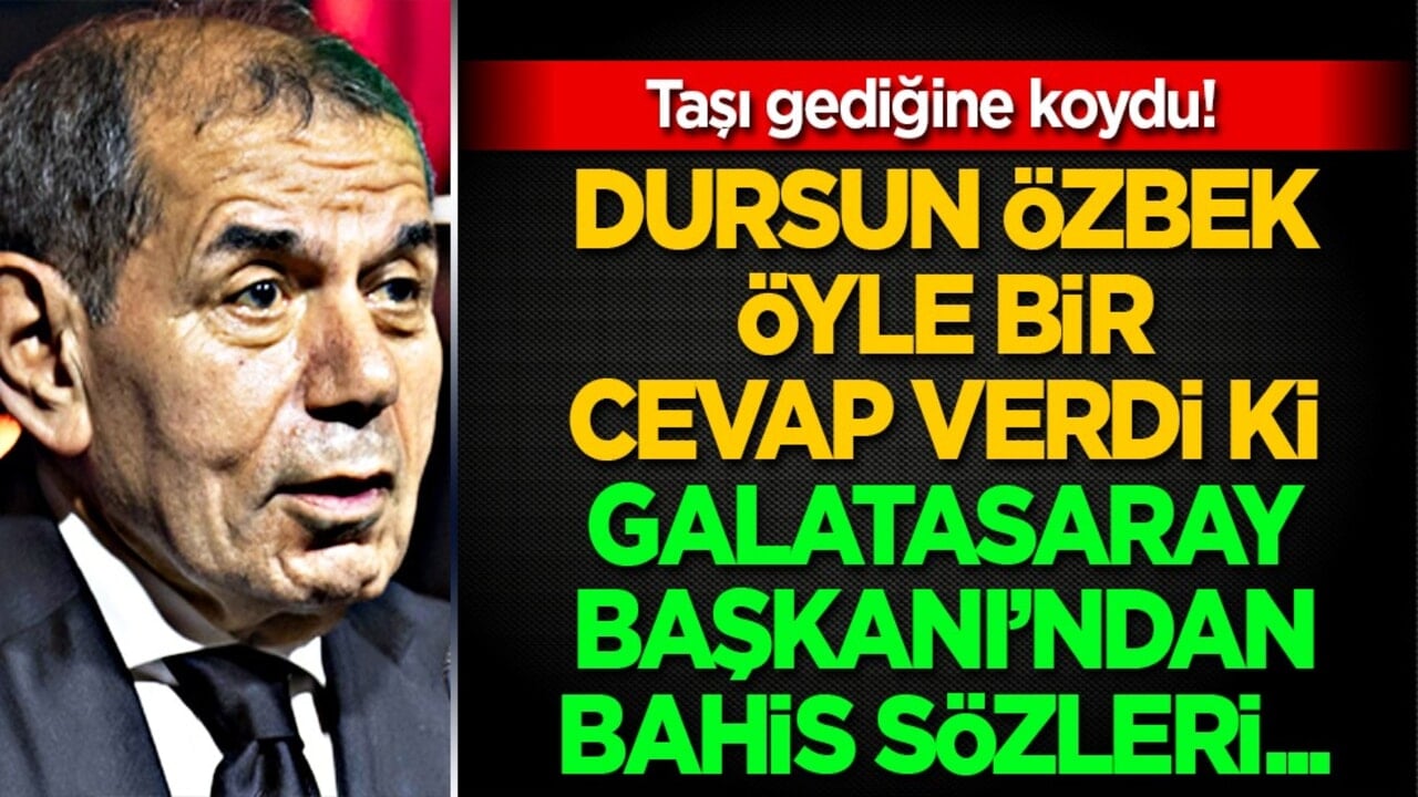 Dursun Özbek'ten bahis açıklaması! 'Aynı kefeye koyulmamalı'