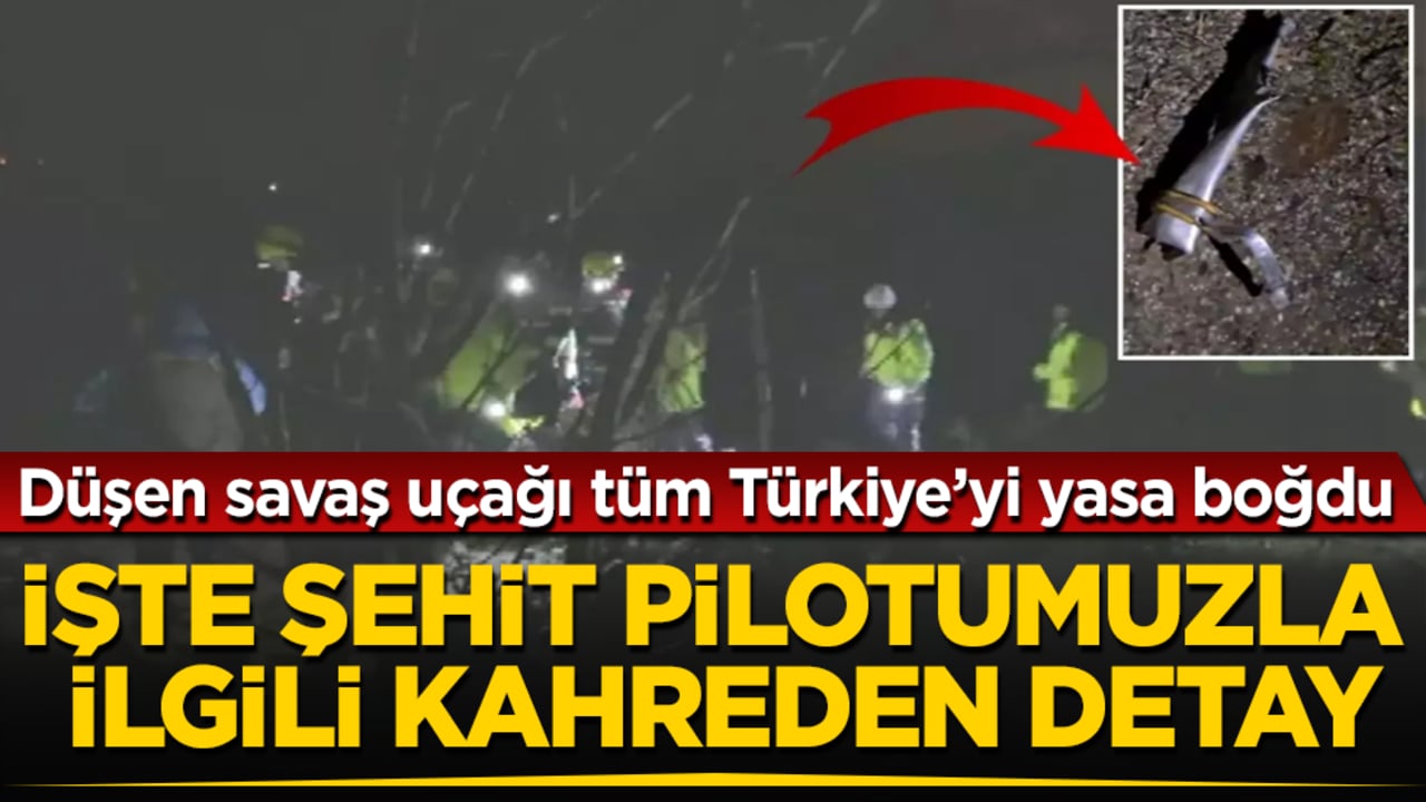 Düşen savaş uçağı tüm Türkiye’yi yasa boğdu! İşte şehit pilotumuzla ilgili kahreden detay