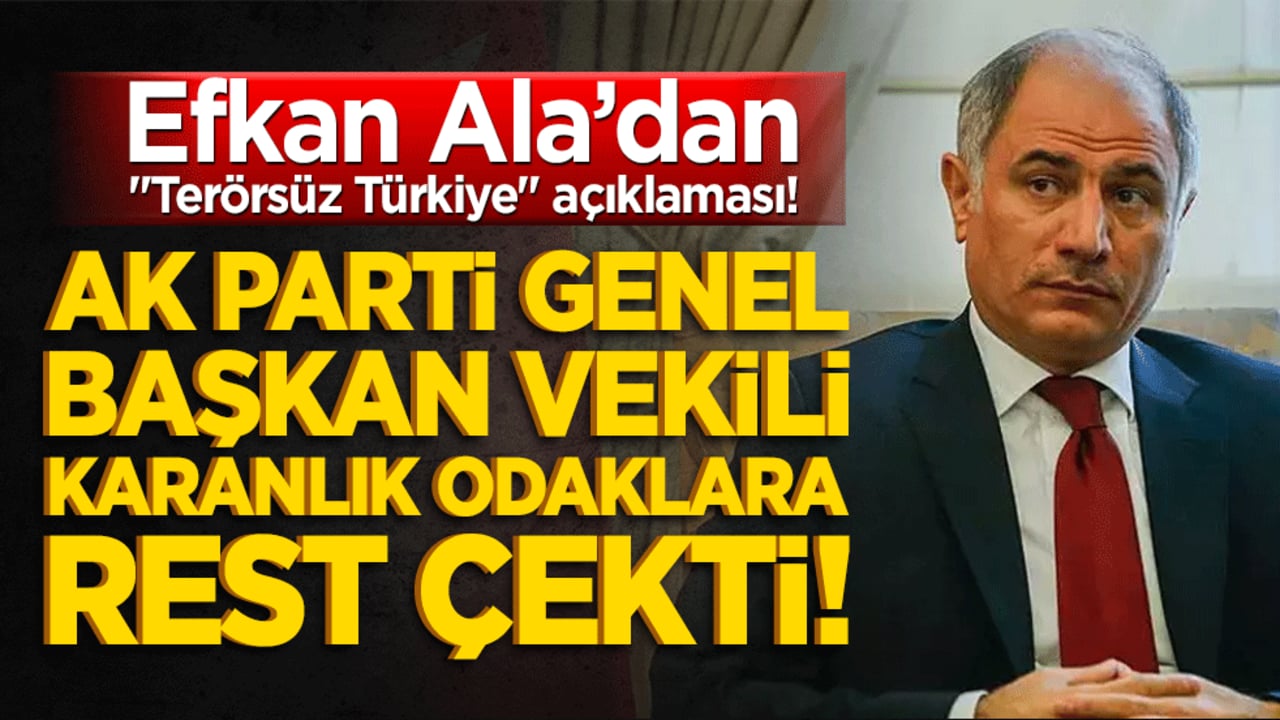 Efkan Ala’dan "Terörsüz Türkiye" açıklaması! AK Parti Genel Başkan Vekili karanlık odaklara Bursa’dan rest çekti!