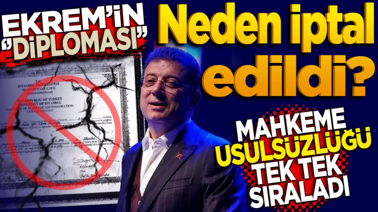Ekrem’in ‘Diploması’ neden iptal edildi? Mahkeme usulsüzlüğü tek tek sıralandı