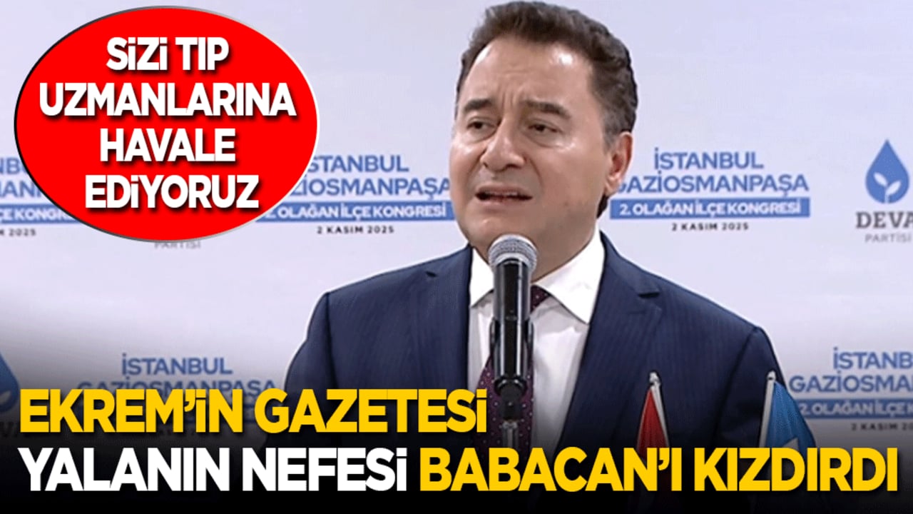 Ekrem’in gazetesi 'Yalanın Nefes’i Babacan’ı kızdırdı