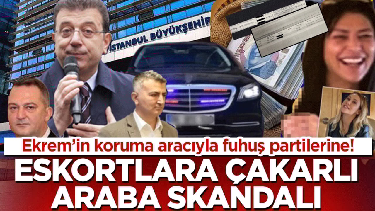 Ekrem’in koruma aracıyla fuhuş partilerine! Eskortlara çakarlı araba skandalı