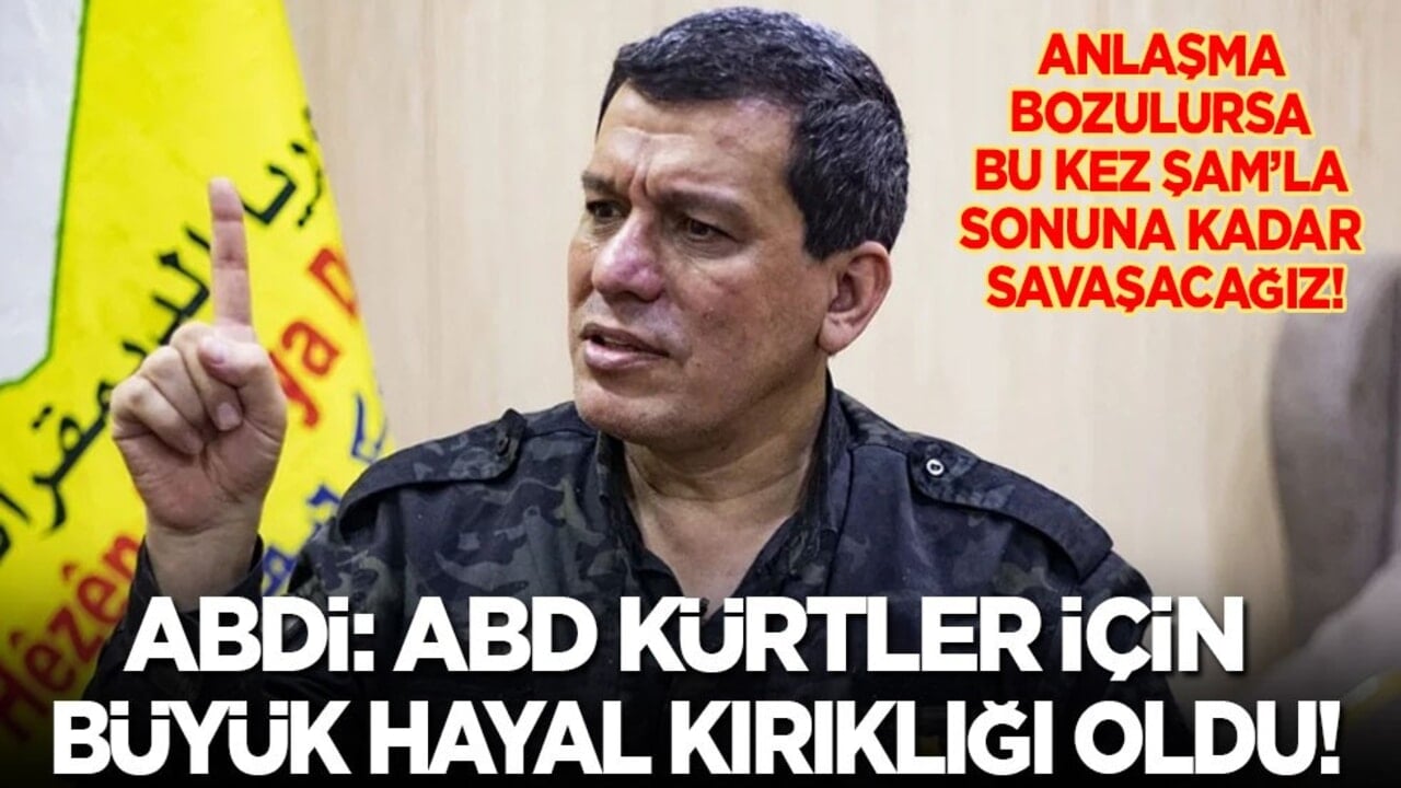 Elebaşı Abdi: ABD Kürtler için büyük hayal kırıklığı oldu! Anlaşma bozulursa bu kez Şam’la sonuna kadar savaşacağız!