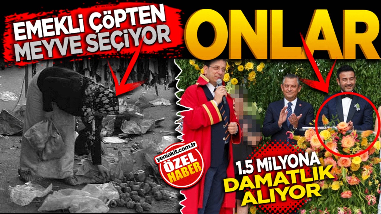 Emekli çöpten meyve seçiyor, onlar 1.5 milyona damatlık alıyor