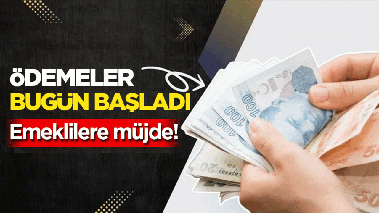 Emeklilere bayram öncesi çifte müjde: Maaş ve ikramiye tek seferde! Ödemeler bugün başladı