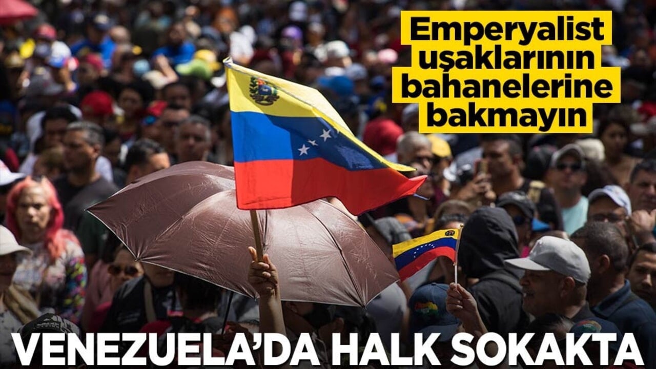 Emperyalist uşaklarının bahanelerine kulak asmayın… Venezuela’da halk Maduro için sokaklara indi