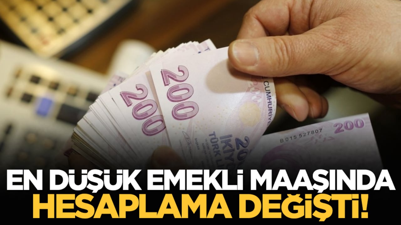 En düşük emekli maaşında hesaplama değişti!