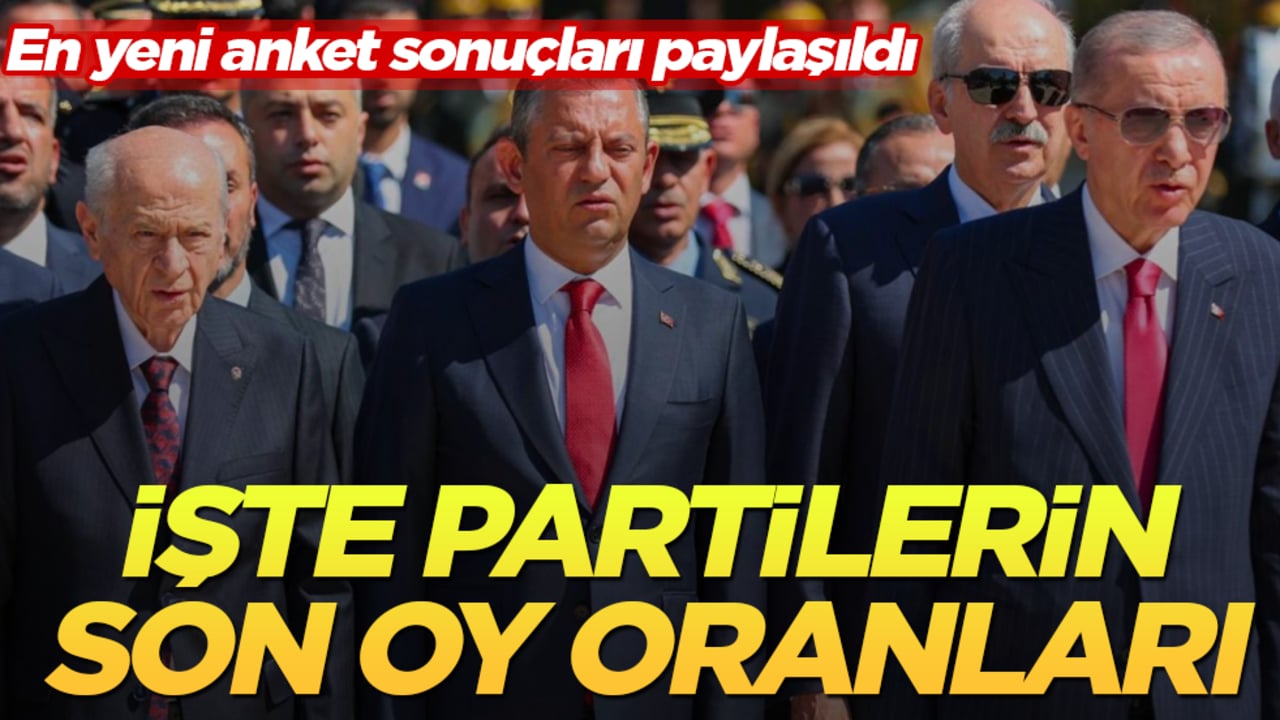 En yeni anket sonuçları paylaşıldı! İşte partilerin son oy oranları
