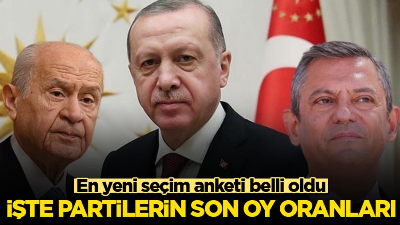 En yeni seçim anketi belli oldu! İşte partilerin son oy oranları