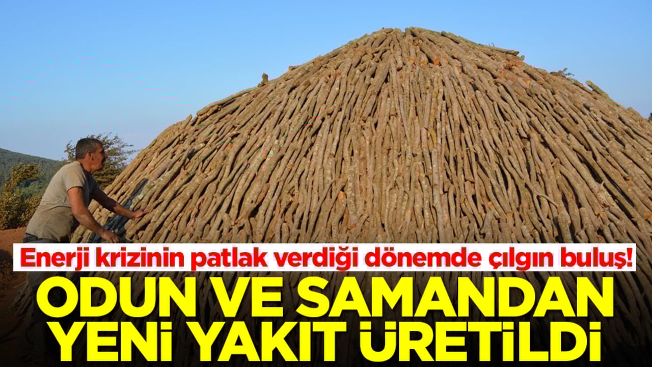 Enerji krizinin patlak verdiği dönemde çılgın buluş! Odun ve samandan yeni yakıt üretildi