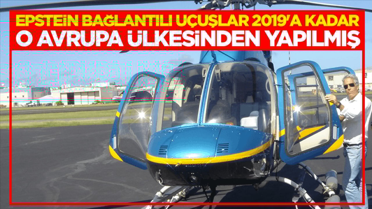 Epstein bağlantılı uçuşlar 2019'a kadar o Avrupa ülkesinden yapılmış