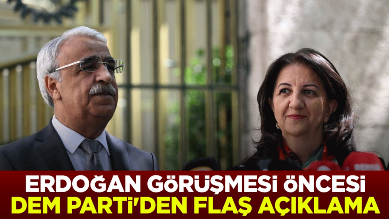 Erdoğan görüşmesi öncesi DEM Parti İmralı Heyeti'nden flaş açıklama
