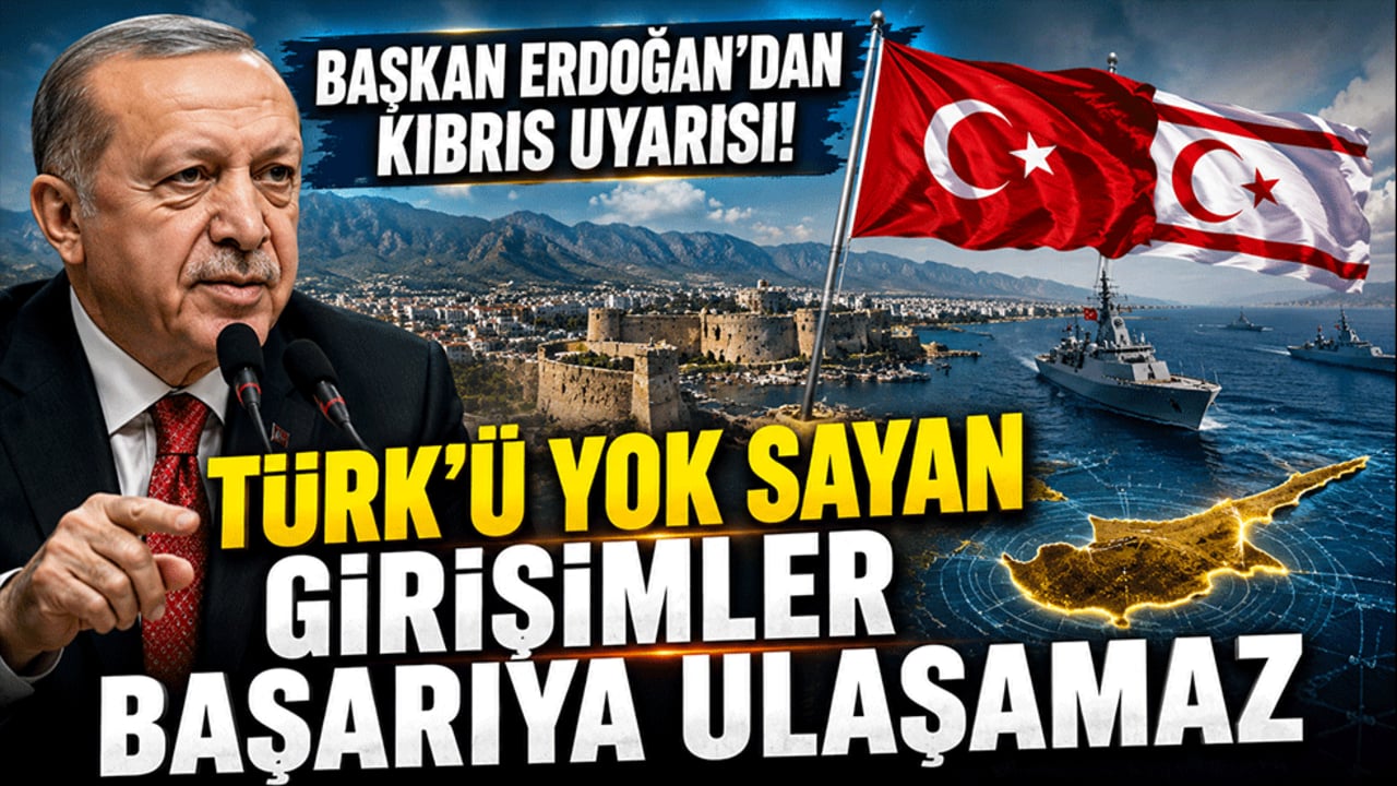 Erdoğan'dan Kıbrıs mesajı: Türk'ü yok sayan girişimler başarıya ulaşamaz
