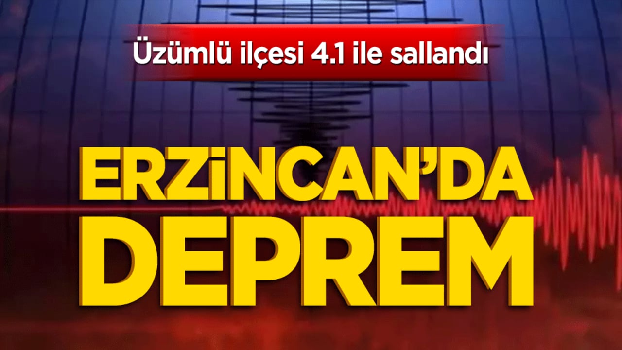 Erzincan'da korkutan deprem! Üzümlü ilçesi 4.1 ile sallandı