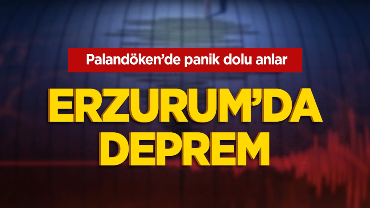 Erzurum’da geceyi sallayan sarsıntı! Palandöken’de panik dolu anlar