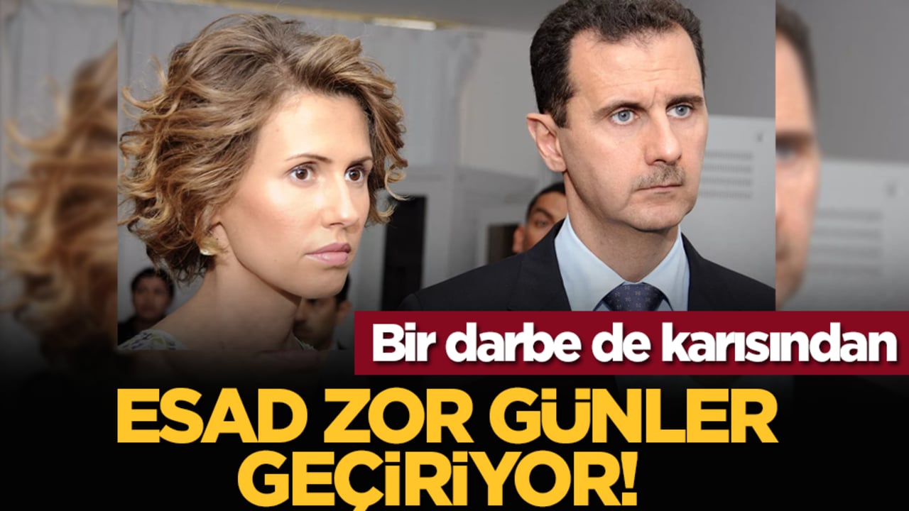 Esad zor günler geçiriyor! Bir darbe de karısından