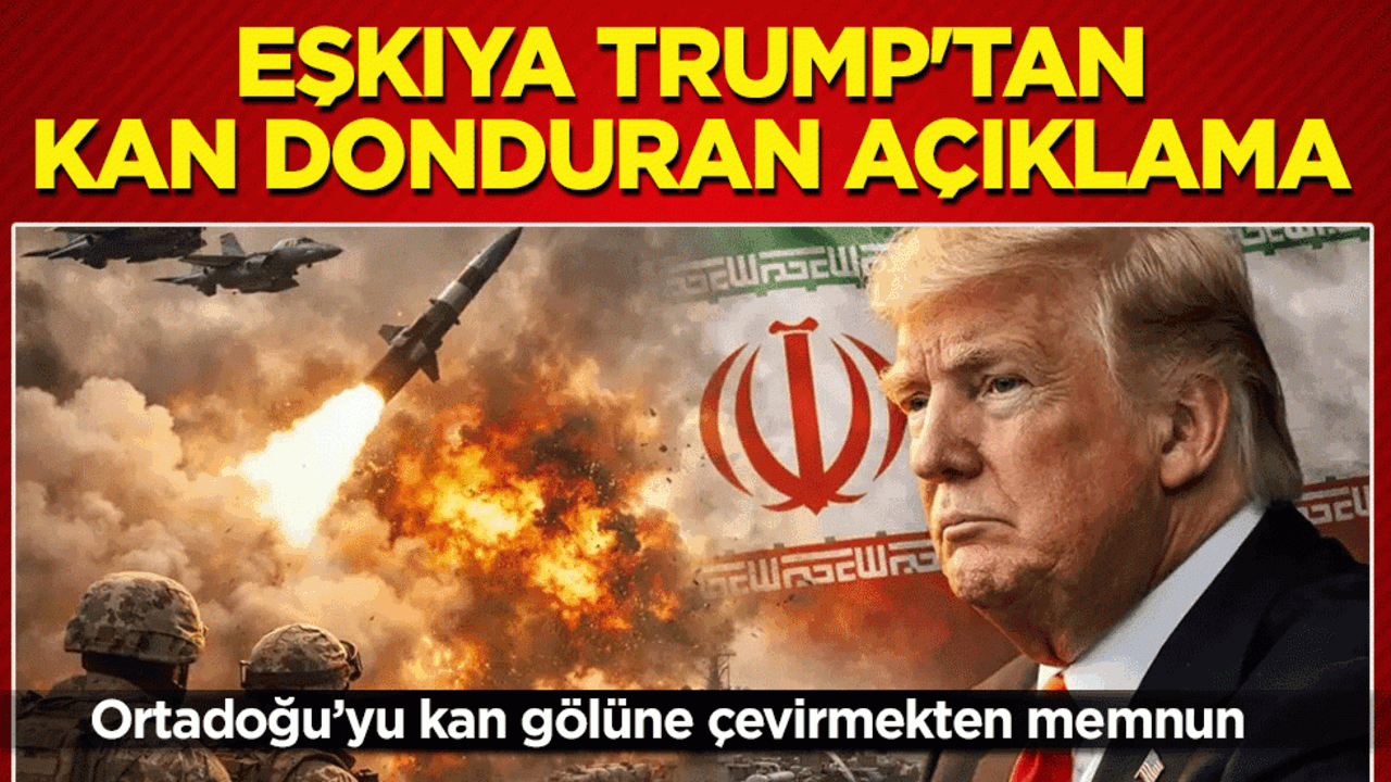 Eşkıya Trump’tan kan donduran açıklama: İran ağır darbe alıyor, dünya için harika bir gün