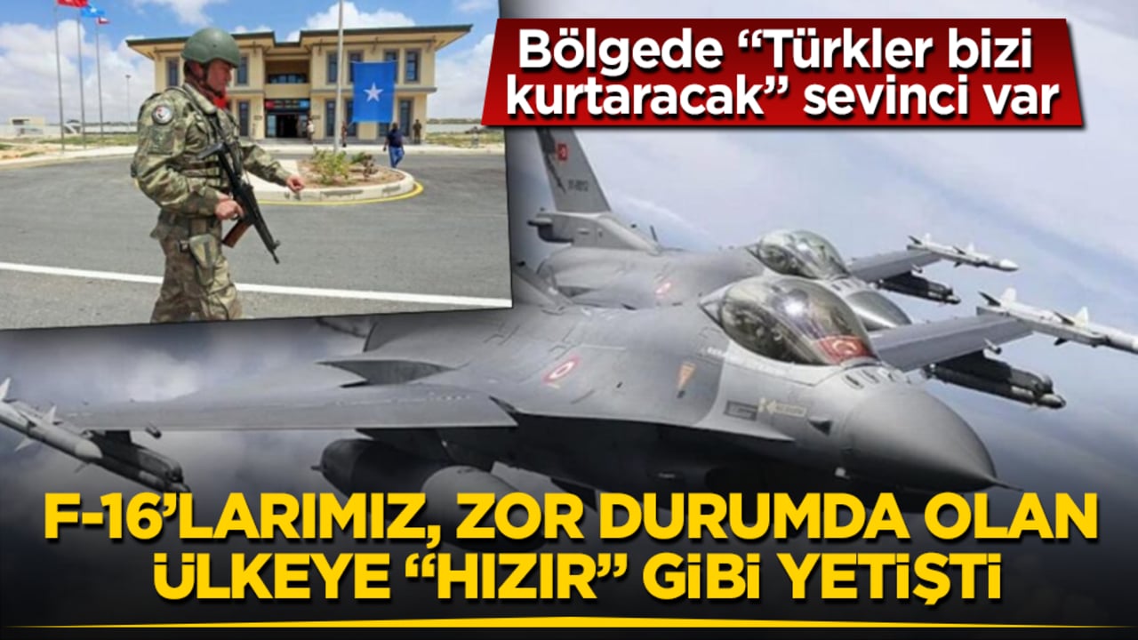 F-16’larımız, zor durumda olan ülkeye "Hızır" gibi yetişti! Bölgede "Türkler bizi kurtaracak" sevinci var