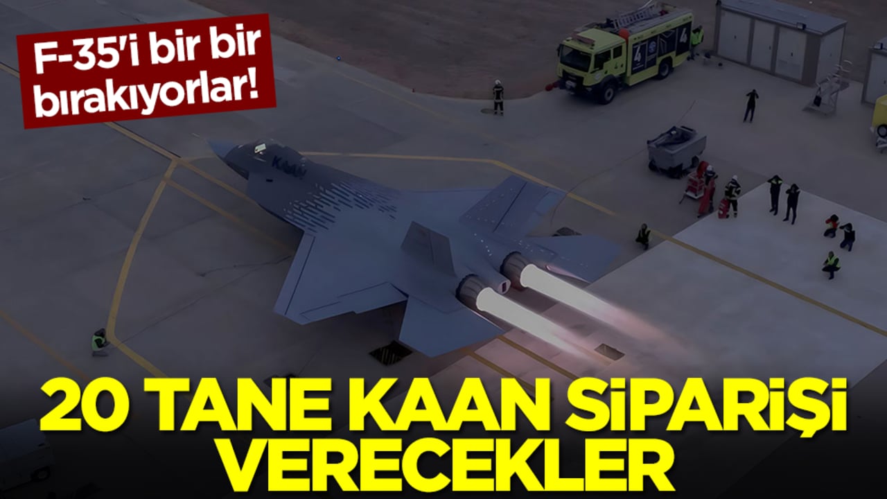 F-35'i bir bir bırakıyorlar! 20 adet Kaan siparişi verecekler