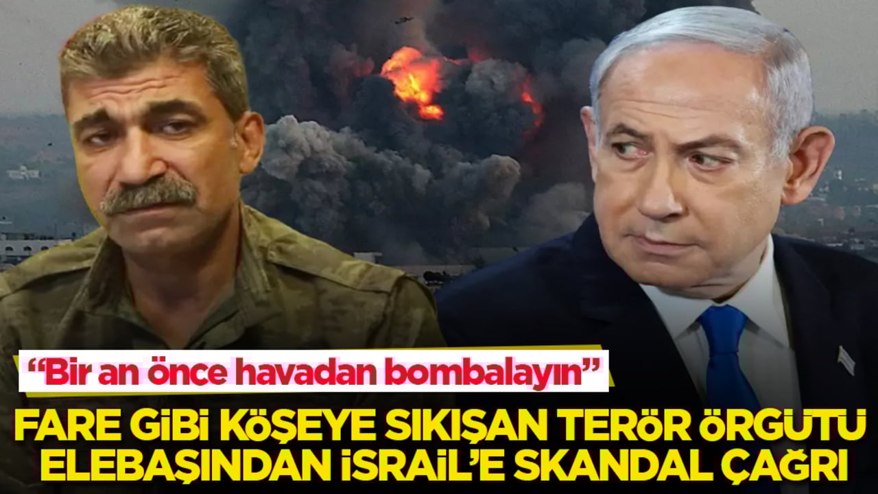 Fare gibi köşeye sıkışan terör örgütü elebaşından İsrail’e skandal çağrı: Bir an önce havadan bombalayın