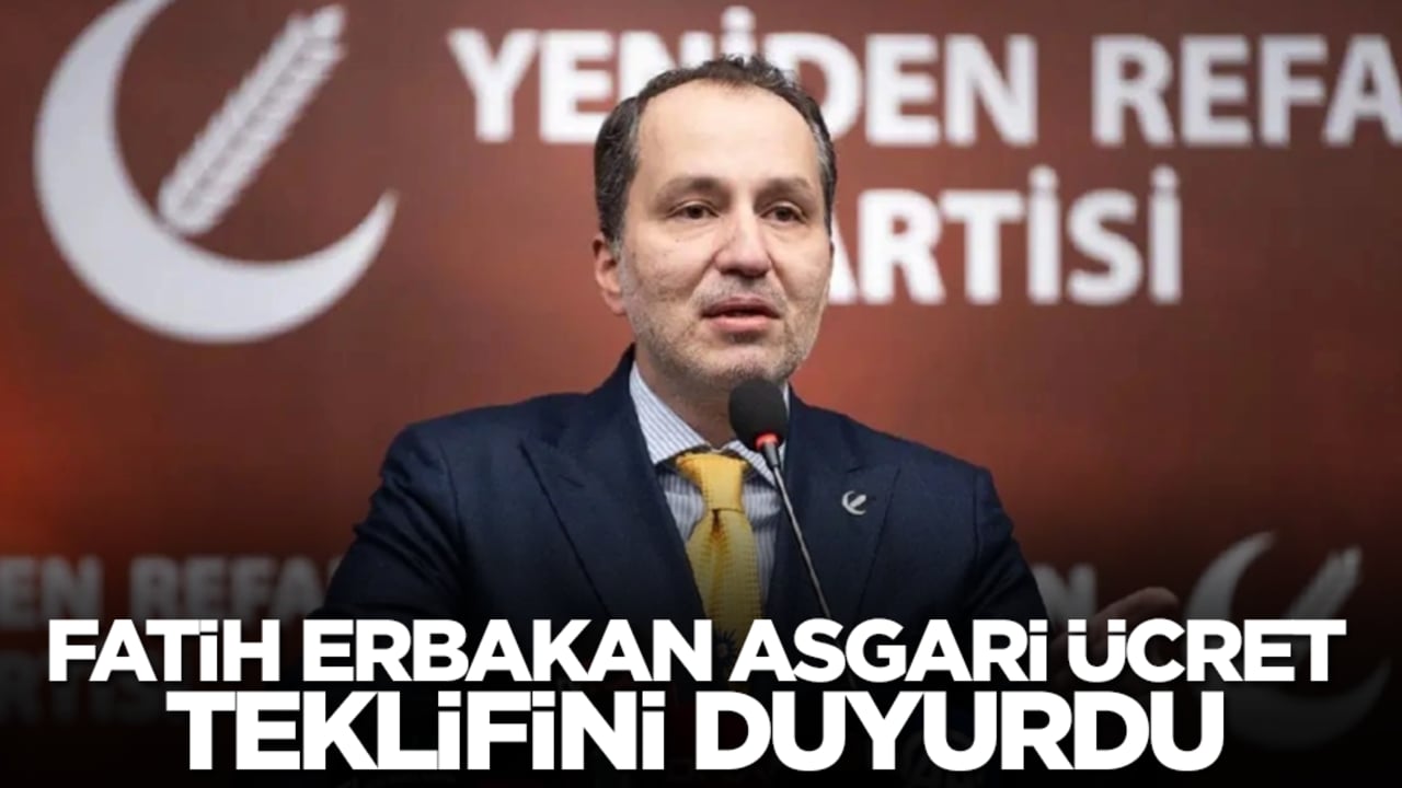 Fatih Erbakan asgari ücret teklifini Türkiye'ye duyurdu