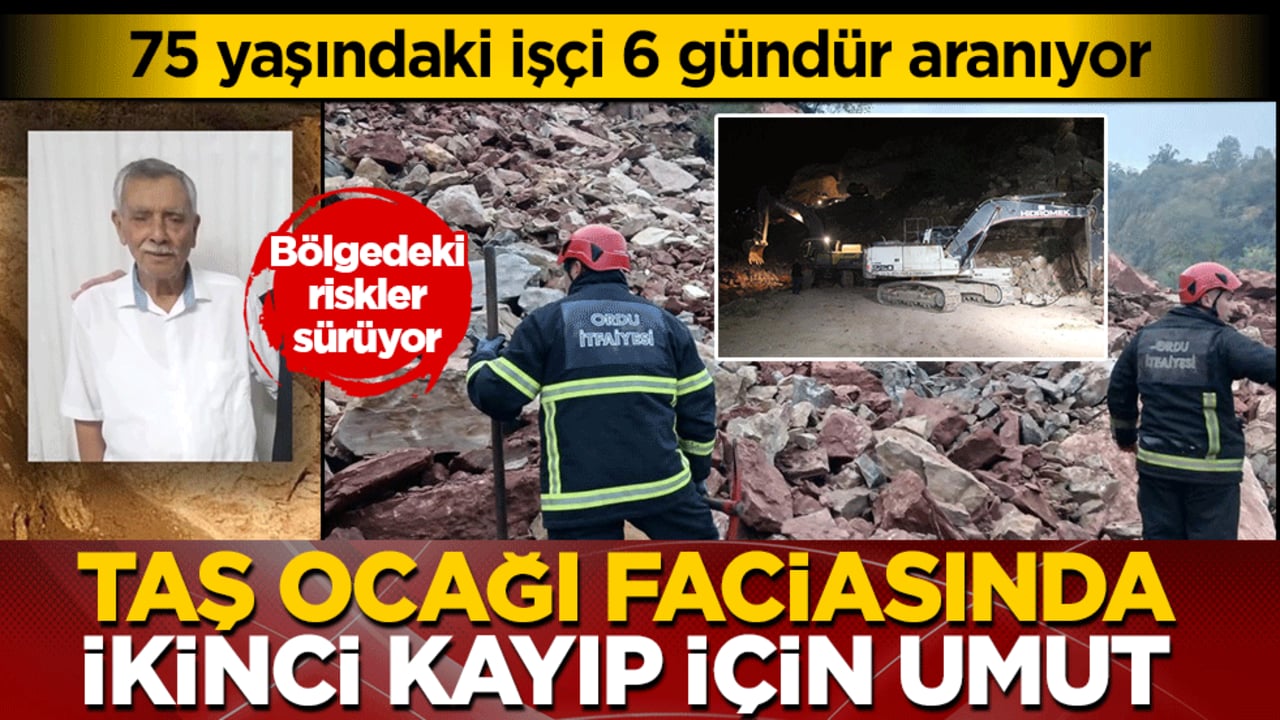 Fatsa’daki göçükte 75 yaşındaki işçi 6 gündür aranıyor: Bölgedeki riskler sürüyor