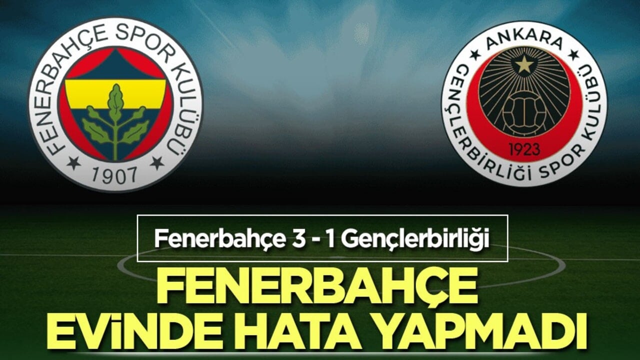 Fenerbahçe Evinde Hata Yapmadı