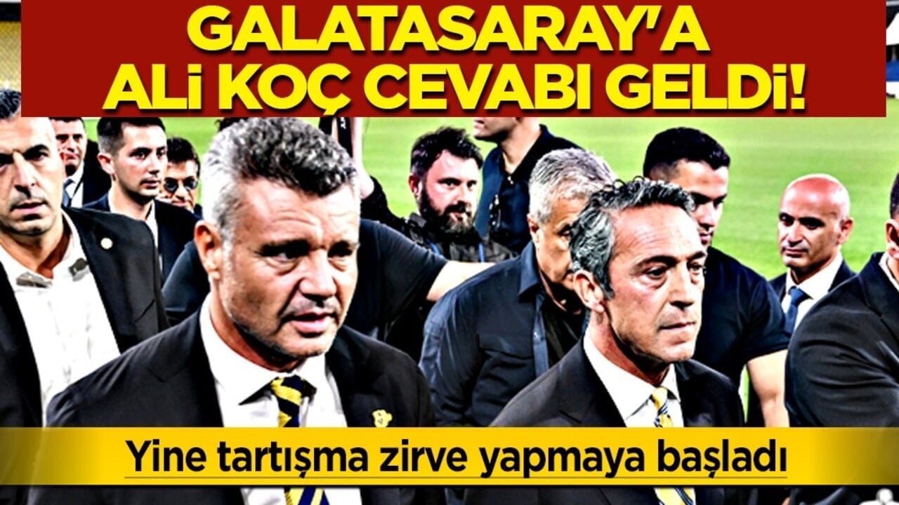 Fenerbahçe'den Galatasaray'a Ali Koç cevabı geldi! Yine ortalık çok fena karışacak gibi...