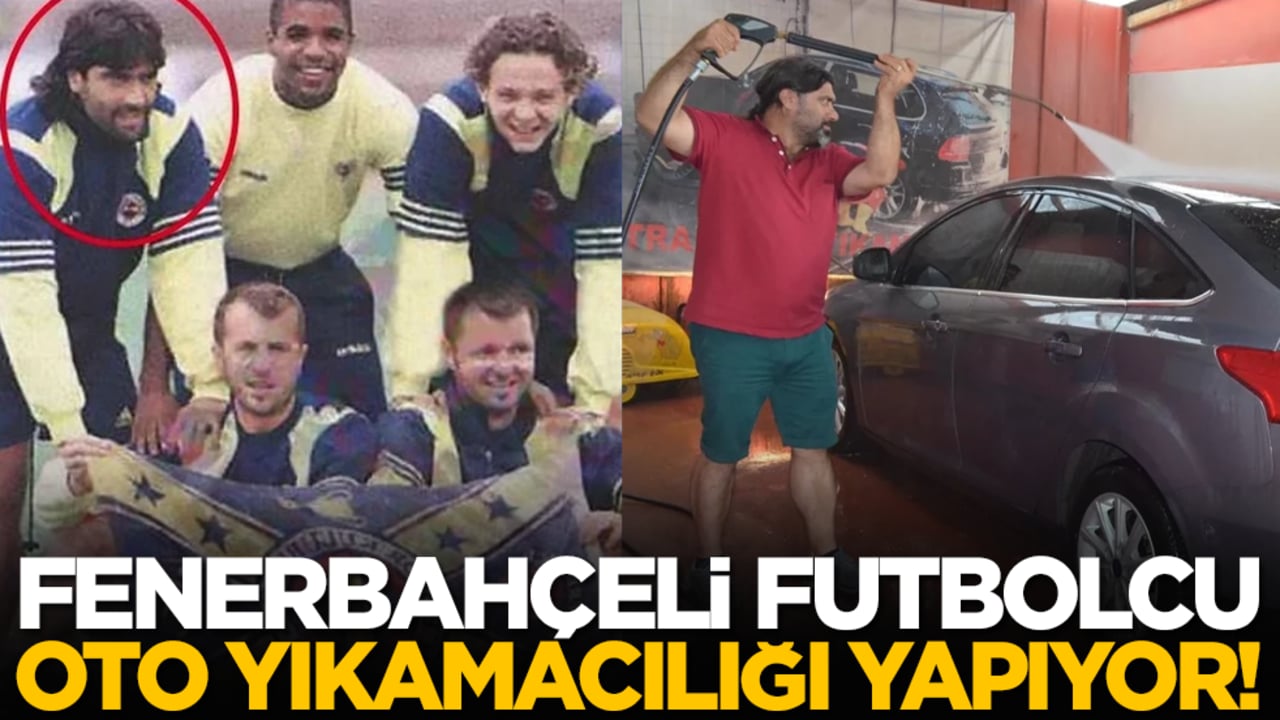 Fenerbahçeli futbolcu oto yıkamacılığı yapıyor!