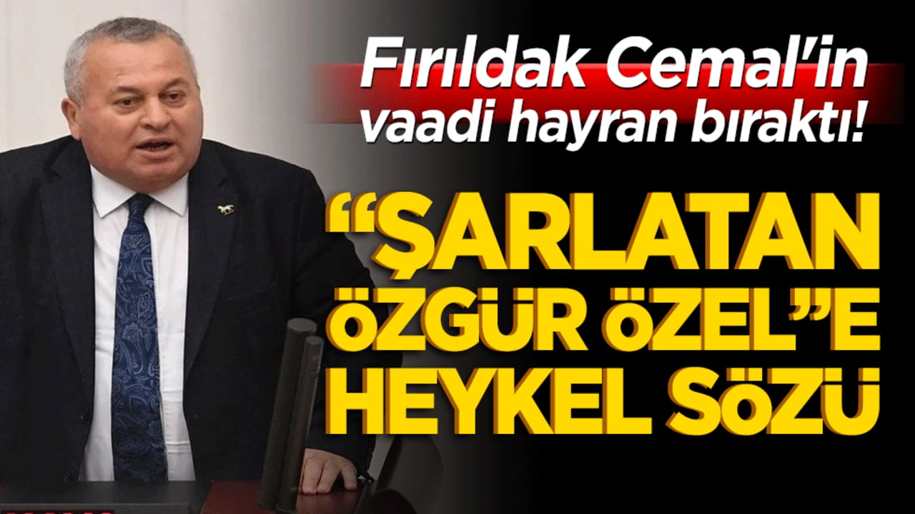 Fırıldak Cemal'in heykel sevdası depreşti! Dün şarlatan dediği Özgür Özel'e bugün tapmaya başladı!