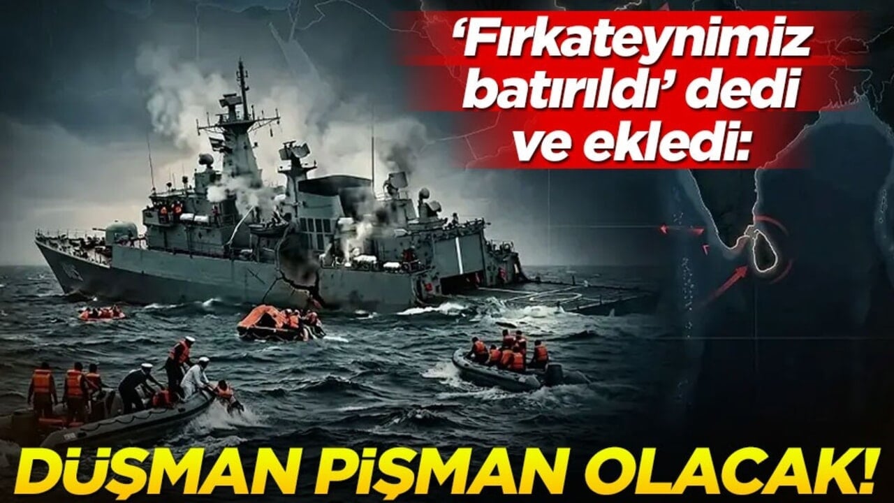 ‘Fırkateynimiz batırıldı’ dedi ve ekledi: Düşman buna pişman olacak!