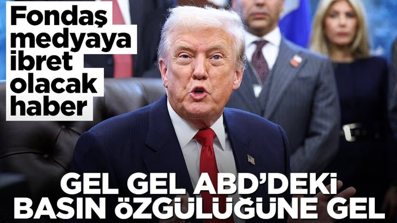 Fondaş medyaya ibret olacak haber! Gel gel ABD’deki basın özgülüğüne gel