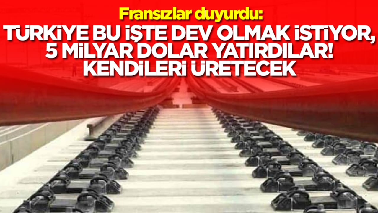 Fransızlar duyurdu: Türkiye bu işte dev olmak istiyor! 5 milyar dolar yatırdılar kendileri üretecek