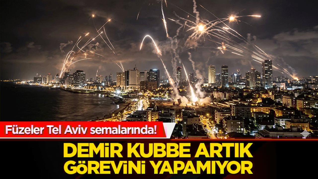 Füzeler Tel Aviv semalarında! Demir Kubbe artık görevini yapamıyor