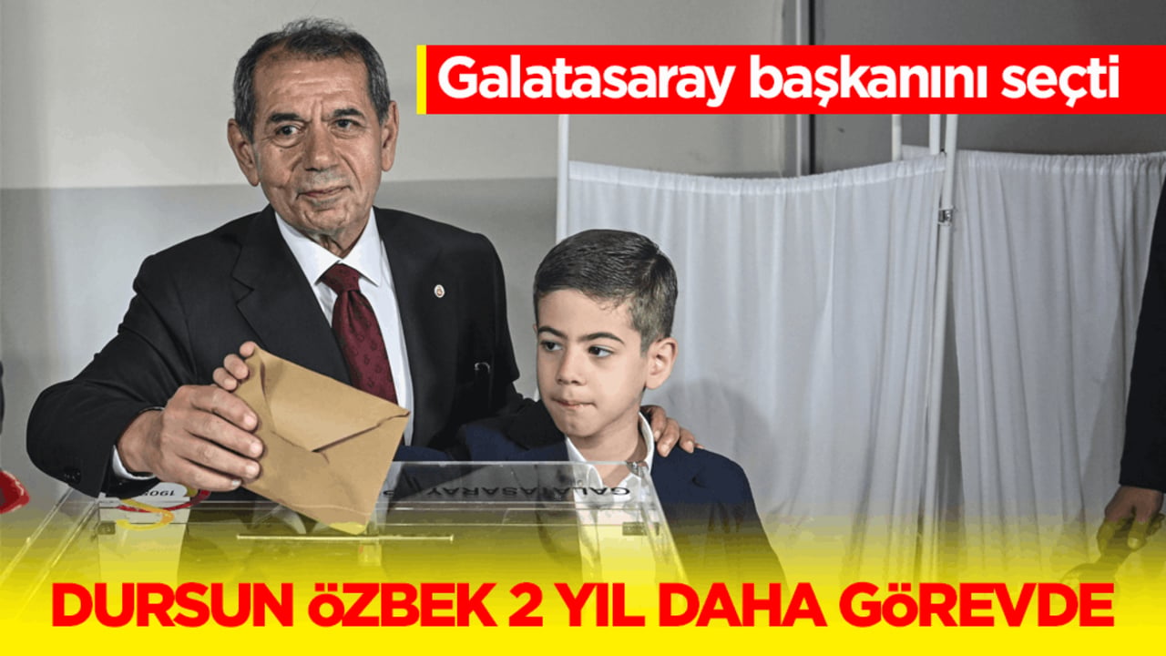 Galatasaray başkanını seçti! Dursun Özbek 2 yıl daha görevde