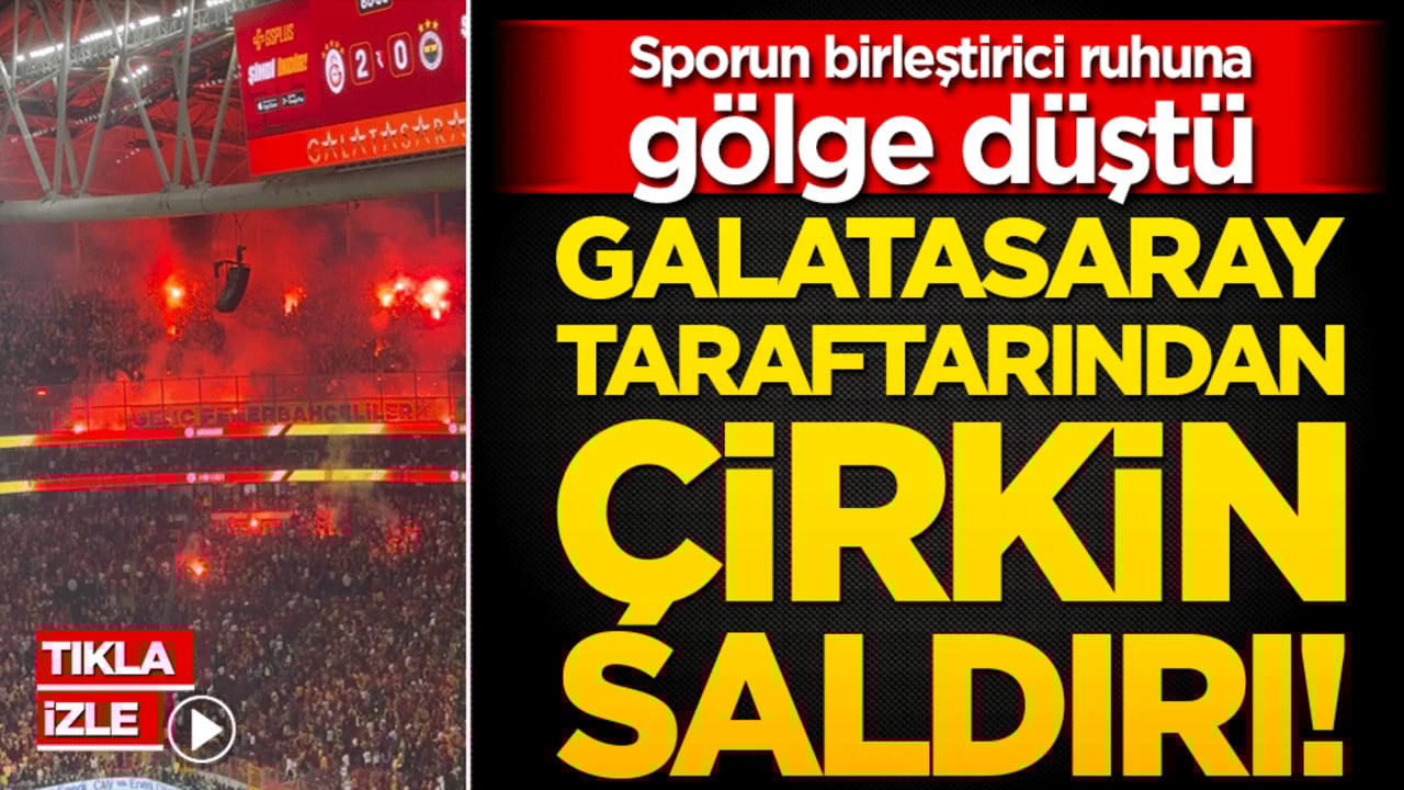 Galatasaray taraftarından çirkin saldırı! Sporun birleştirici ruhuna gölge düştü