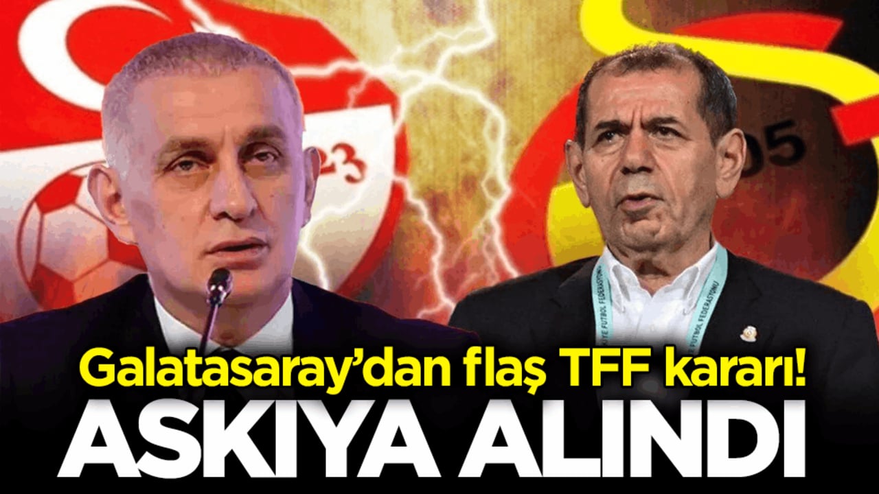 Galatasaray’dan flaş TFF kararı! Askıya alındı