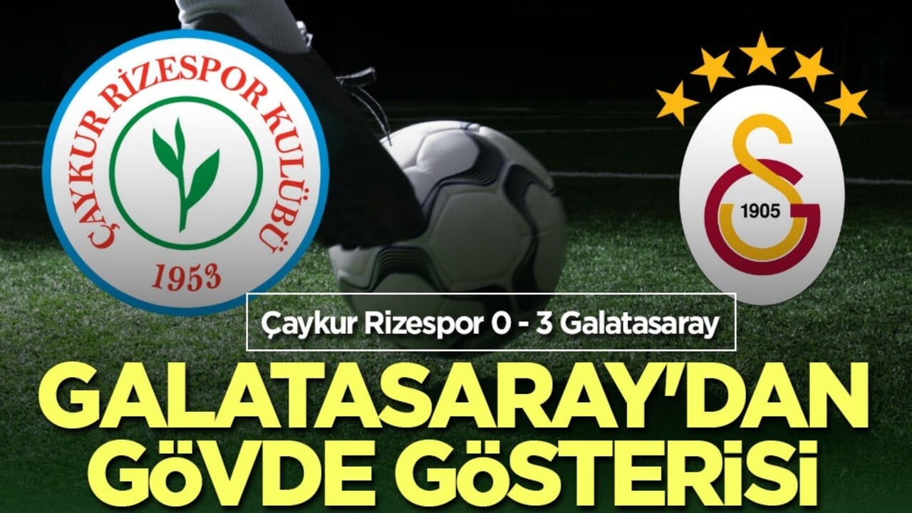 Galatasaray'dan gövde gösterisi