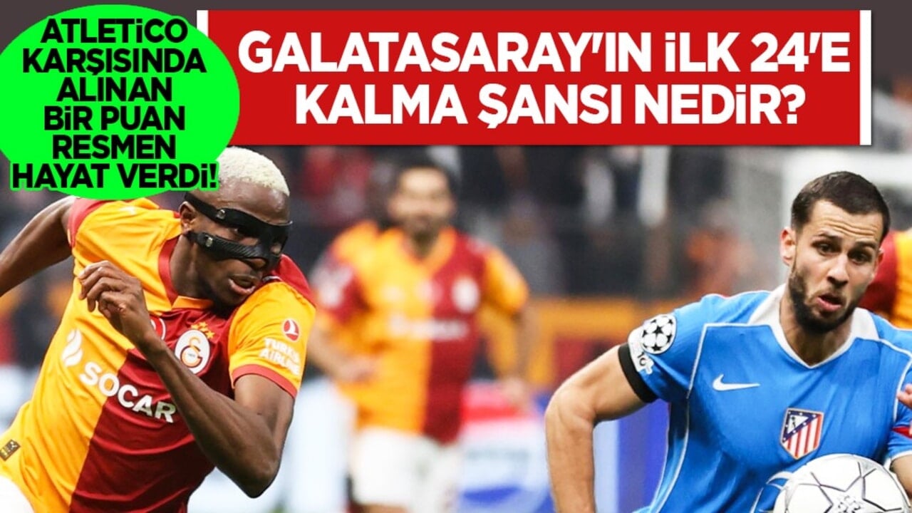 Galatasaray'ın ilk 24'e kalma şansı nedir? İşte tüm senaryolar...