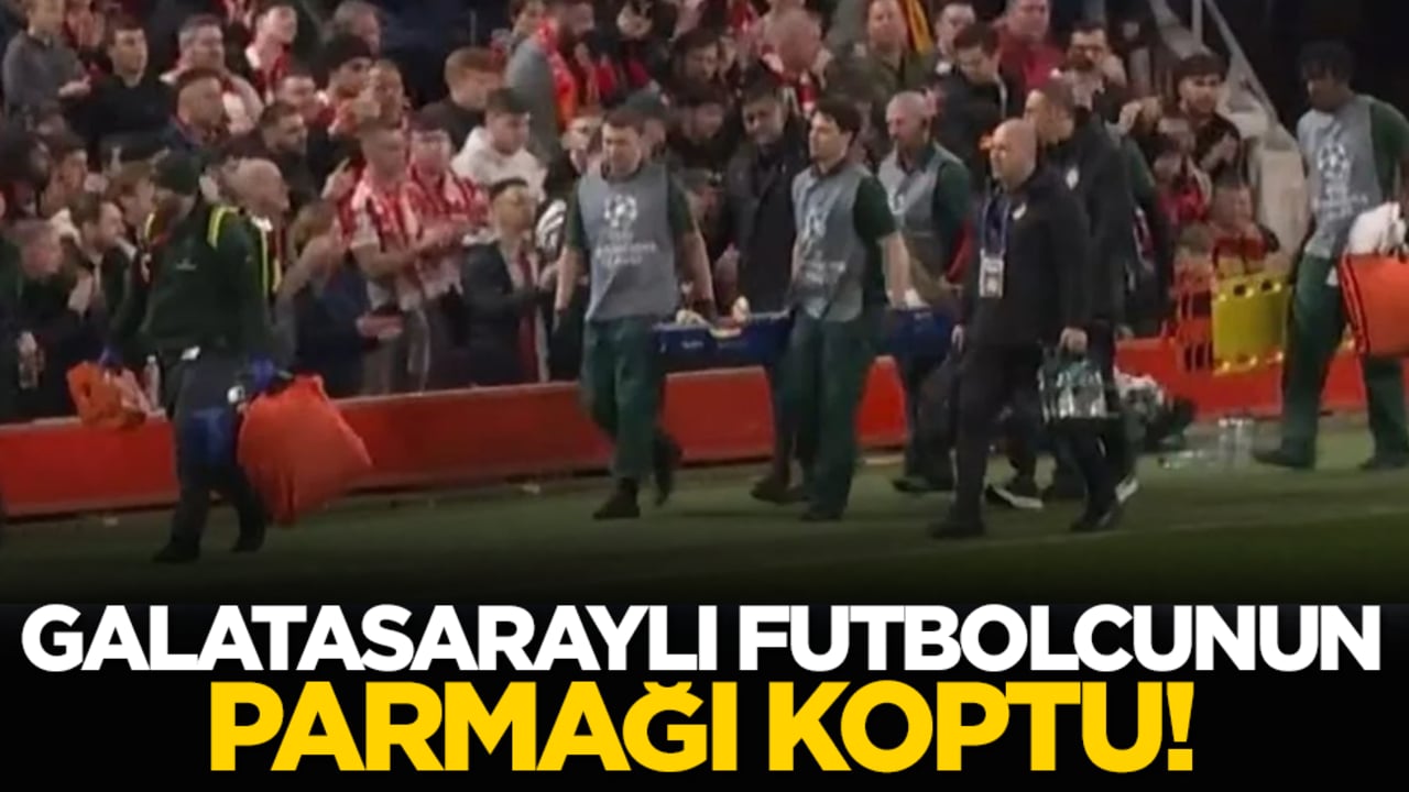 Galatasaraylı futbolcunun parmağı koptu!