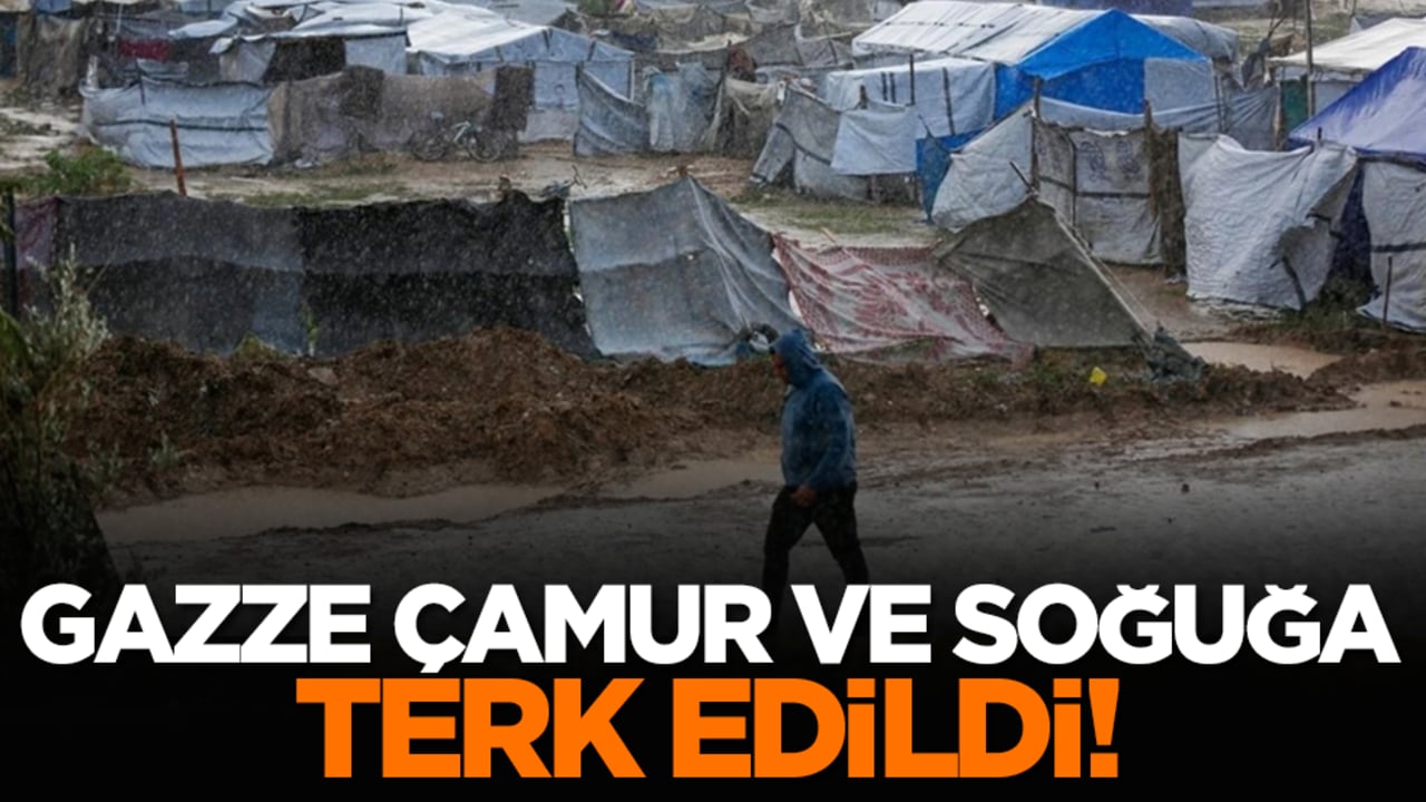 Gazze çamur ve soğuğa terk edildi!