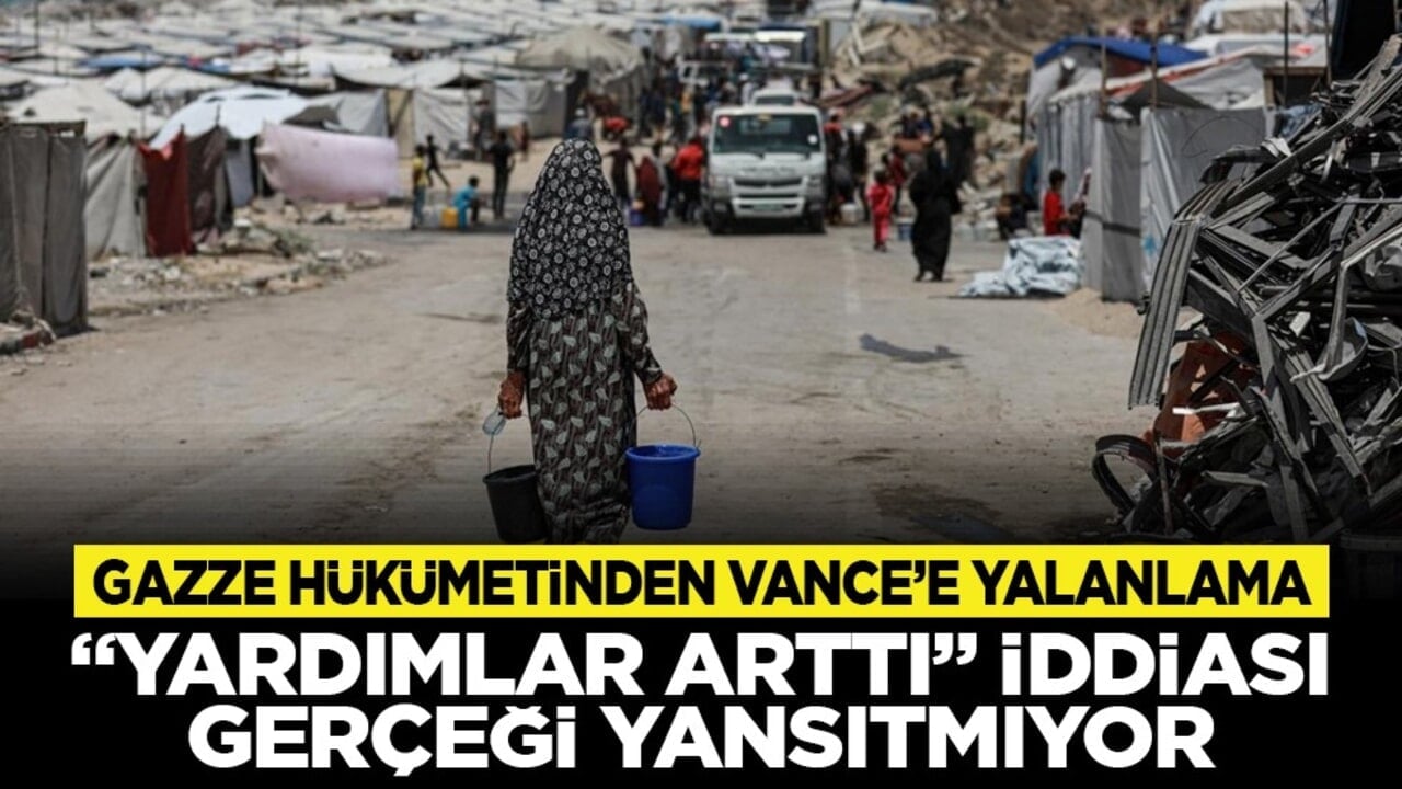 Gazze hükümetinden Vance’e yalanlama: "Yardımlar arttı" iddiası gerçeği yansıtmıyor