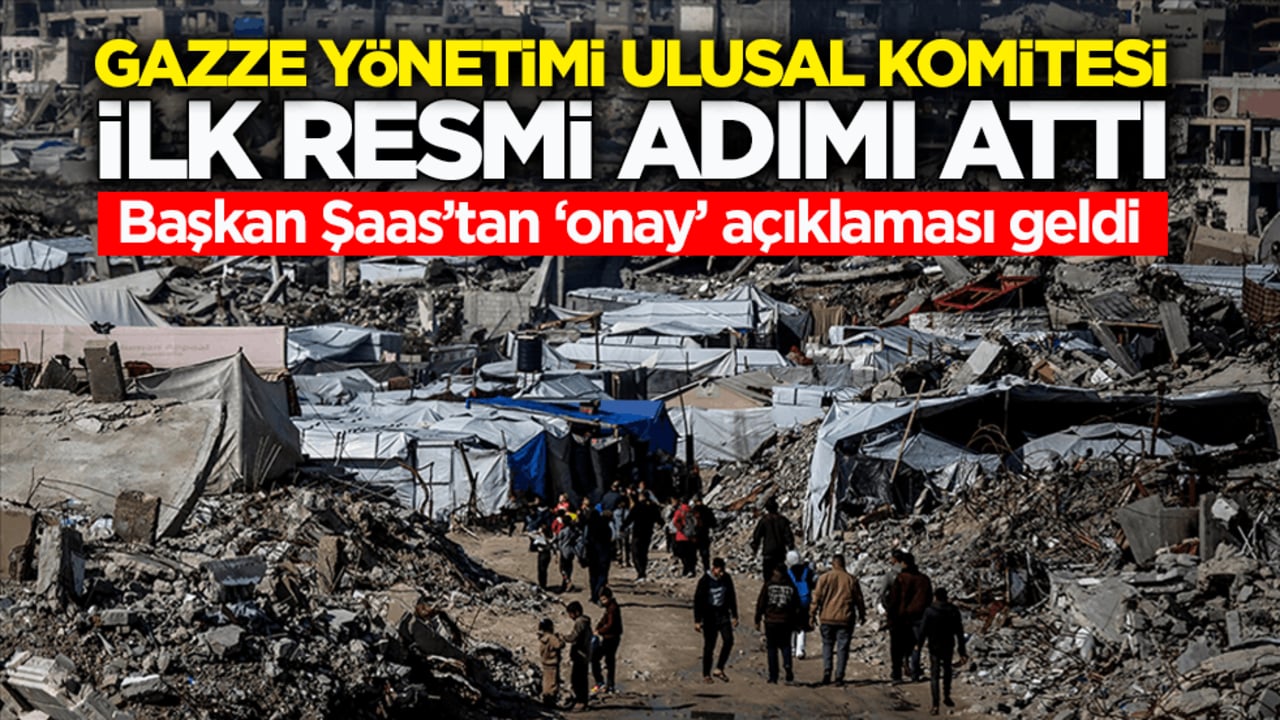 Gazze Yönetimi Ulusal Komitesi ilk resmi adımı attı! Başkan Şaas’tan ‘onay’ açıklaması geldi