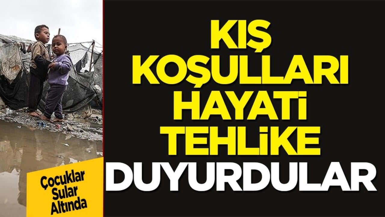 Gazze’de çocuklar yatak olmadan çadırlarda uyuyor! UNICEF: Kış koşulları hayati tehlike! 