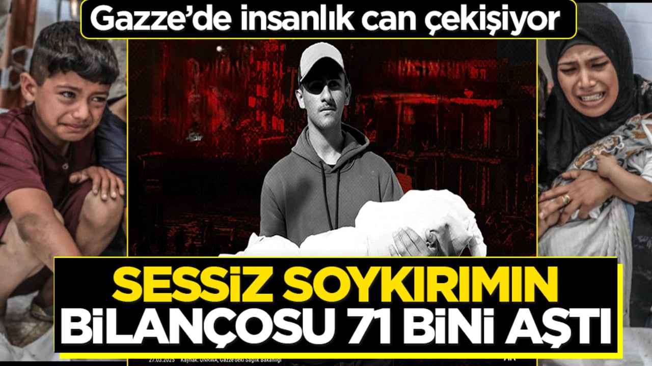 Gazze’de insanlık can çekişiyor: Sessiz soykırımın bilançosu 71 bini aştı