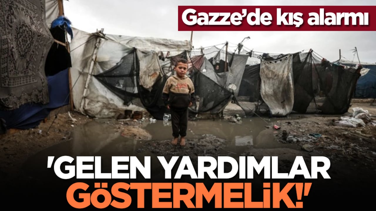 Gazze’de kış alarmı: 'Gelen yardımlar göstermelik!'
