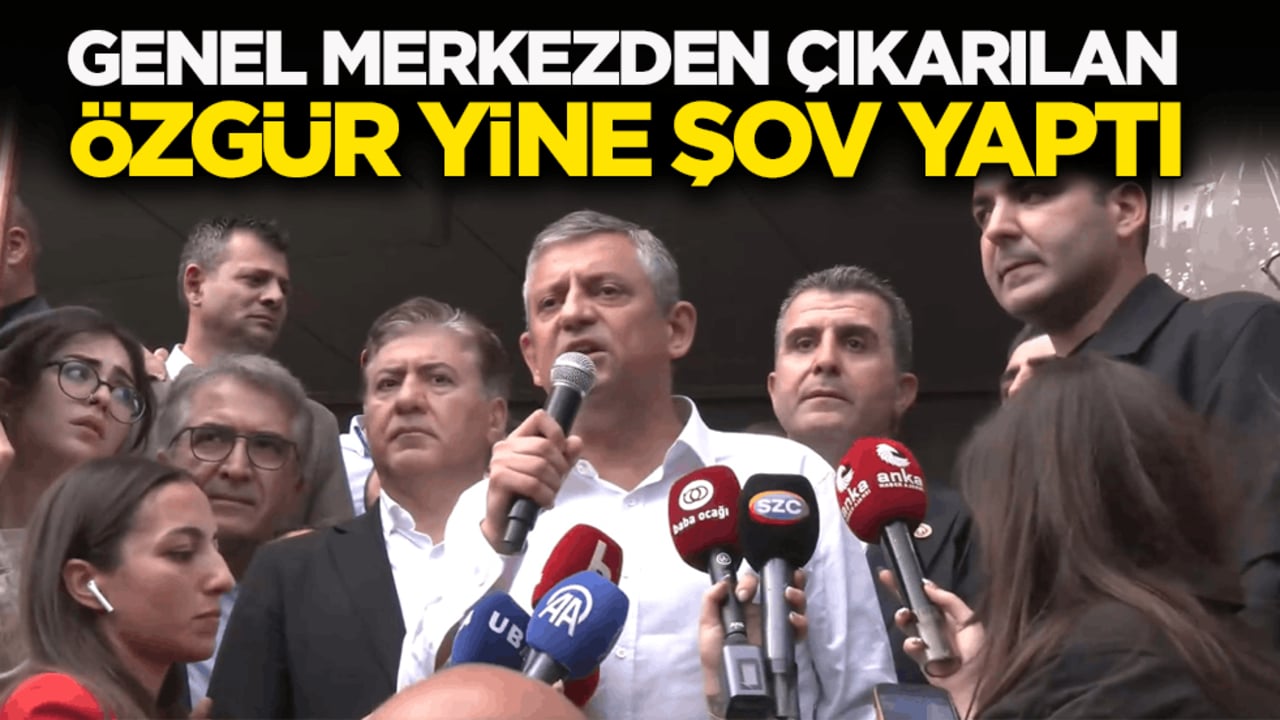 Genel merkezden çıkarılan Özgür yine şov yaptı