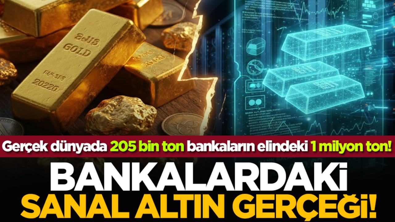 Gerçek dünyada 205 bin ton, bankaların elindeki 1 milyon ton! Bankalardaki "Sanal Altın" Gerçeği