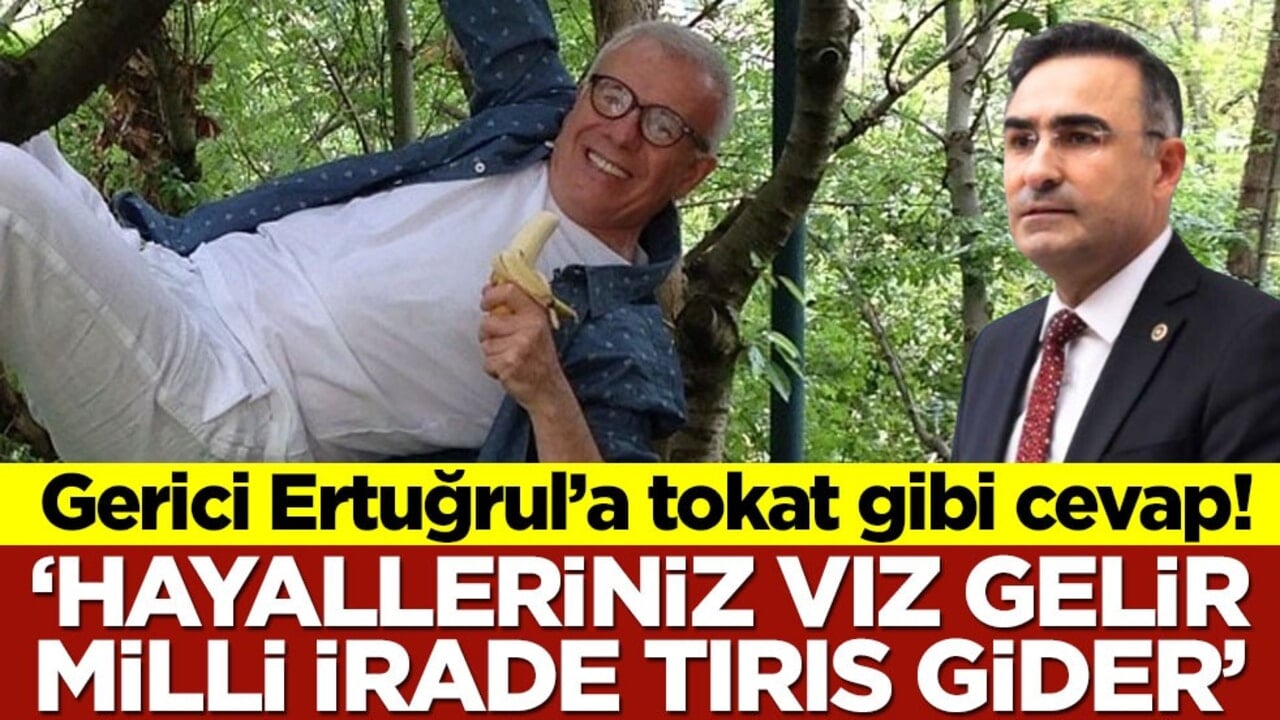 Gerici Ertuğrul’a tokat gibi cevap! "Hayalleriniz vız gelir, Milli İrade tırıs gider"