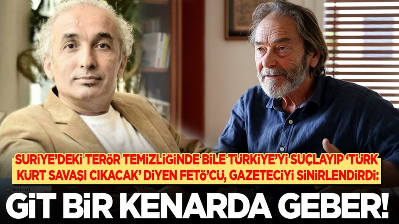 Git bir kenarda geber! YPG/SDG'nin Suriye'de temizlenmesinde bile Türkiye’yi suçlayan FETÖ’cü, gazeteciyi sinirlendirdi